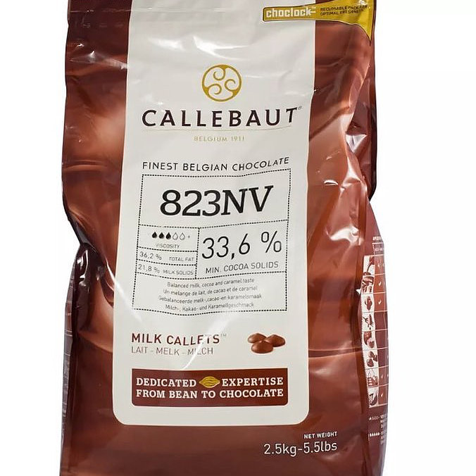 картинка Шоколад молочный Callebaut 33,6% Бельгия 500 гр от магазина KondiShop