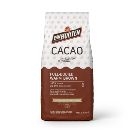 картинка Какао-порошок Warm brown 22-24% "VanHouten", 250 гр Бельгия  от магазина KondiShop