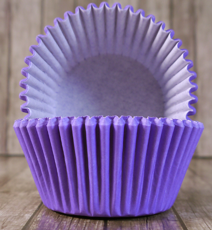 картинка Капсулы для капкейков d 5 h 3,5 фиолетовые 24-25 шт от магазина KondiShop