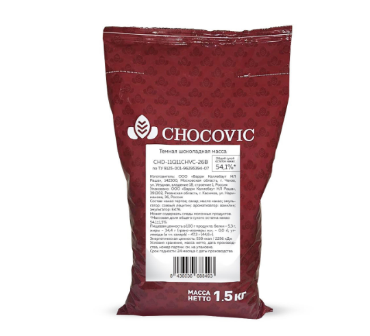 картинка Шоколад Chocovic Francisco тёмный 55,1% 500 гр от магазина KondiShop