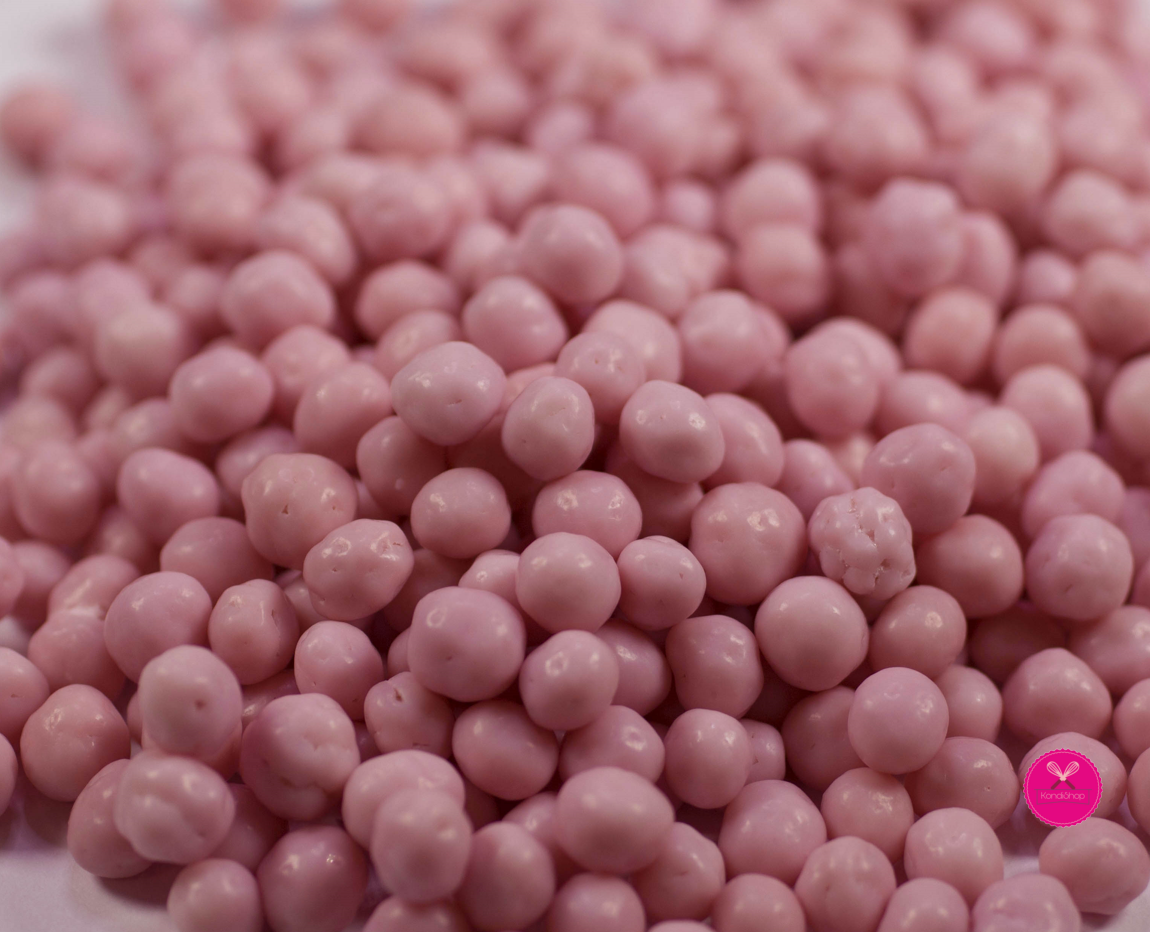 картинка Хрустящие шоколадные шарики Callebaut розовые Ruby 50 грамм от магазина KondiShop