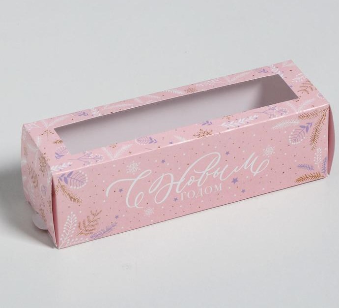 картинка Коробка для 6 макаронс 18/5,5/5,5 см «Candy» от магазина KondiShop