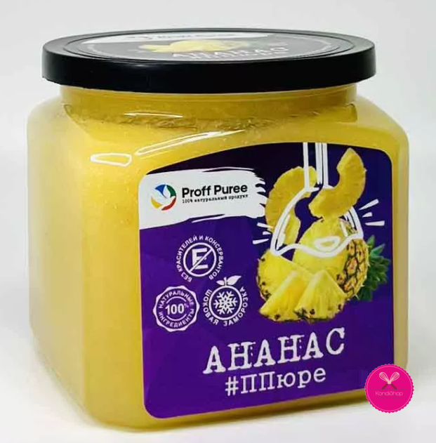 картинка Замороженное пюре Ананас 500 гр Proff Puree от магазина KondiShop