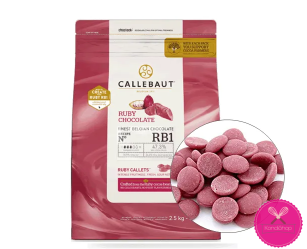 картинка Шоколад Ruby Callebaut 47,3% 100 гр. от магазина KondiShop