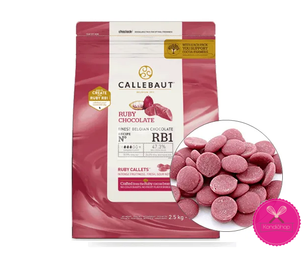 картинка Шоколад Ruby Callebaut 47,3% 250 гр от магазина KondiShop