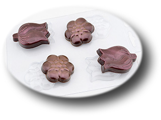 картинка Форма пластиковая для шоколада Шоко цветы от магазина KondiShop