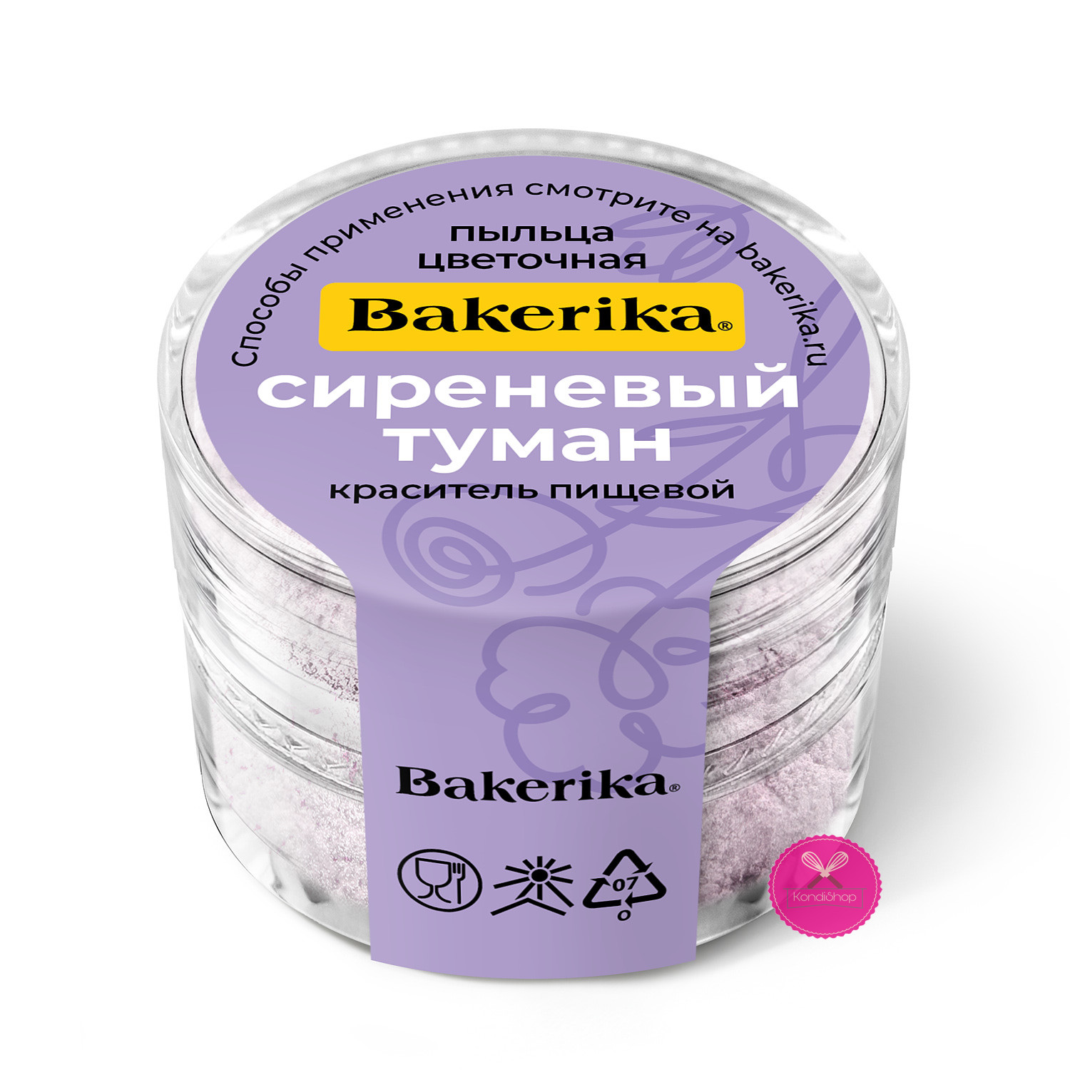 картинка Пыльца для тонирования Сиреневый туман Bakerika 4 гр от магазина KondiShop