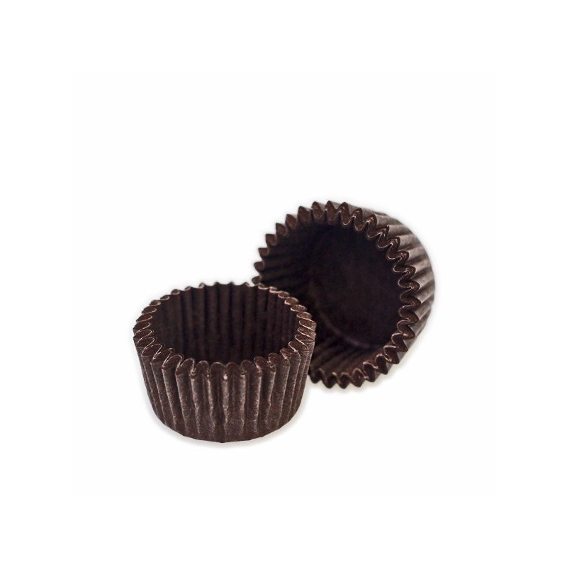 картинка Капсулы бумажные под конфеты, коричневые.44-46 шт.мини D 2,5 H1,6 от магазина KondiShop