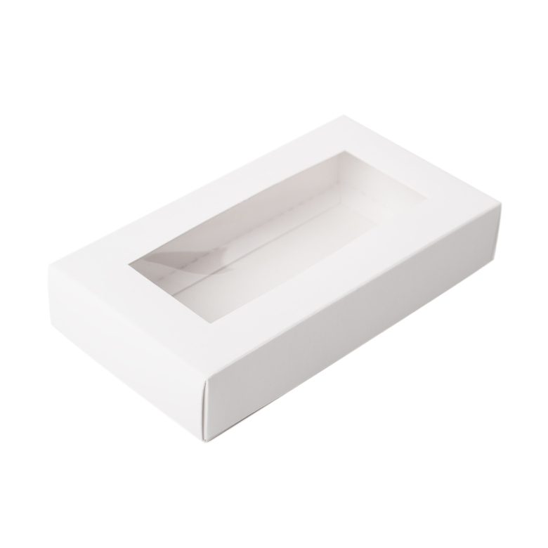 картинка Коробка для 12 макаронс с ложементом 21/11/5,5 белая с окном  от магазина KondiShop