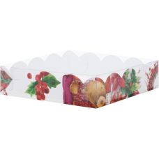 картинка Коробка 20/12/3,5 НГ/XMAS с прозр.крышкой. (для пряников) от магазина KondiShop