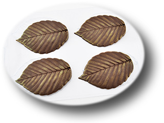 картинка Форма пластиковая для шоколада "Листья вяза" от магазина KondiShop