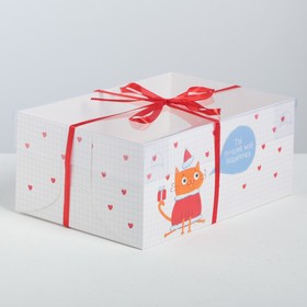 картинка Коробка на 6 капкейков «Зимние радости» от магазина KondiShop