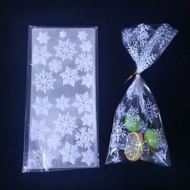 картинка Пакет для сладостей "Снежинки белые", 27 х 13 см (25 шт) от магазина KondiShop