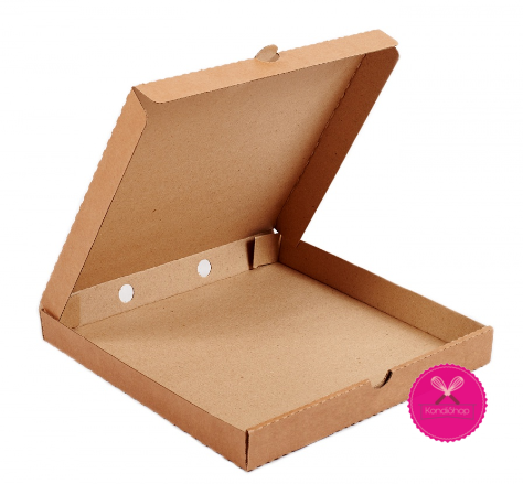 картинка Коробка 40/40/4 для пиццы, пряников, пирогов (крафт) от магазина KondiShop