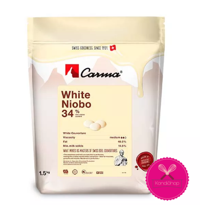картинка Шоколад белый Carma Niobo 34% 250 гр от магазина KondiShop