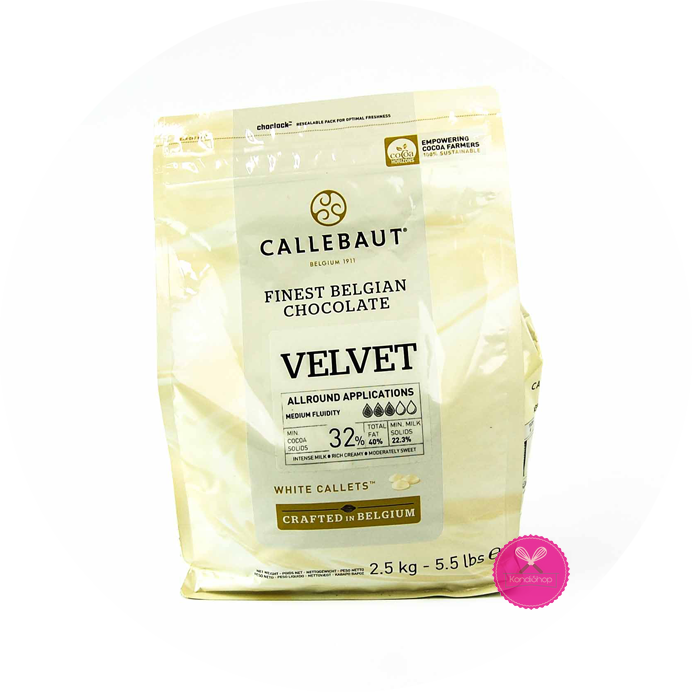 картинка Шоколад белый Callebaut Velvet 32% Бельгия 2,5 кг от магазина KondiShop