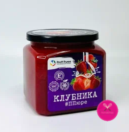 картинка Замороженное пюре Клубника 500 гр Proff Puree от магазина KondiShop
