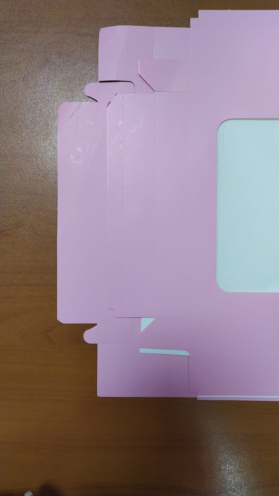 картинка УЦЕНКА Коробка для 18 макаронс с ложементом, 21/16,5/5,5 розовая матовая с окном  от магазина KondiShop