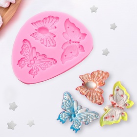 картинка Молд силиконовый Три Бабочки 9/7 см от магазина KondiShop