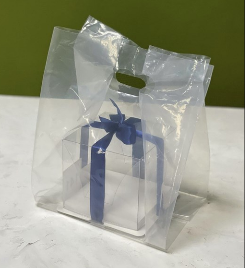 картинка Пакет прозрачный с ручками 23/38/22 см от магазина KondiShop