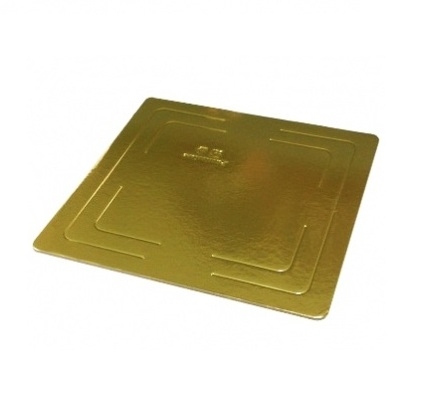 картинка Подложка усиленная золото (2,5) 30/30 квадрат Патисьер (односторонняя) от магазина KondiShop