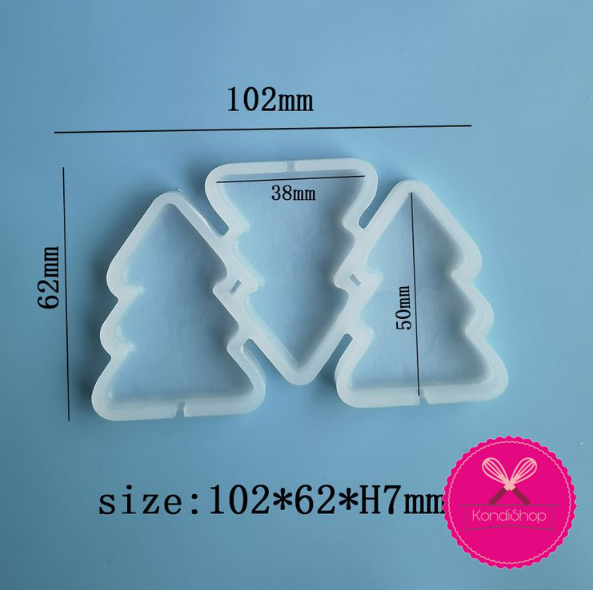 картинка Форма силиконовая «Ёлочки 3 в 1» (для шоколада/изомальта) от магазина KondiShop