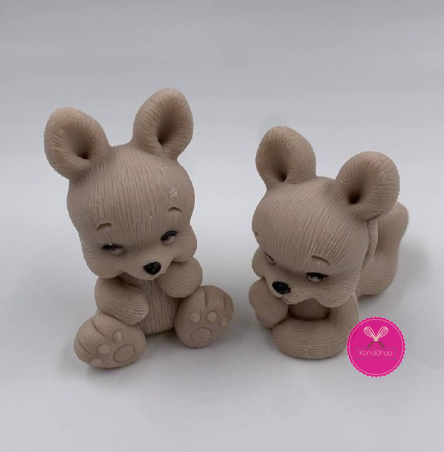 картинка Фигурка Зайки кнопки из шоколадной ГЛАЗУРИ от магазина KondiShop