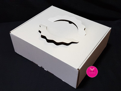 картинка Коробка 32/28/11 До BOX для кейтеринга, пирогов белая от магазина KondiShop