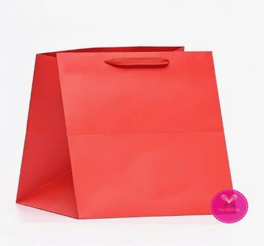 картинка Пакет 34/34/34 с ручками Красный подарочный от магазина KondiShop