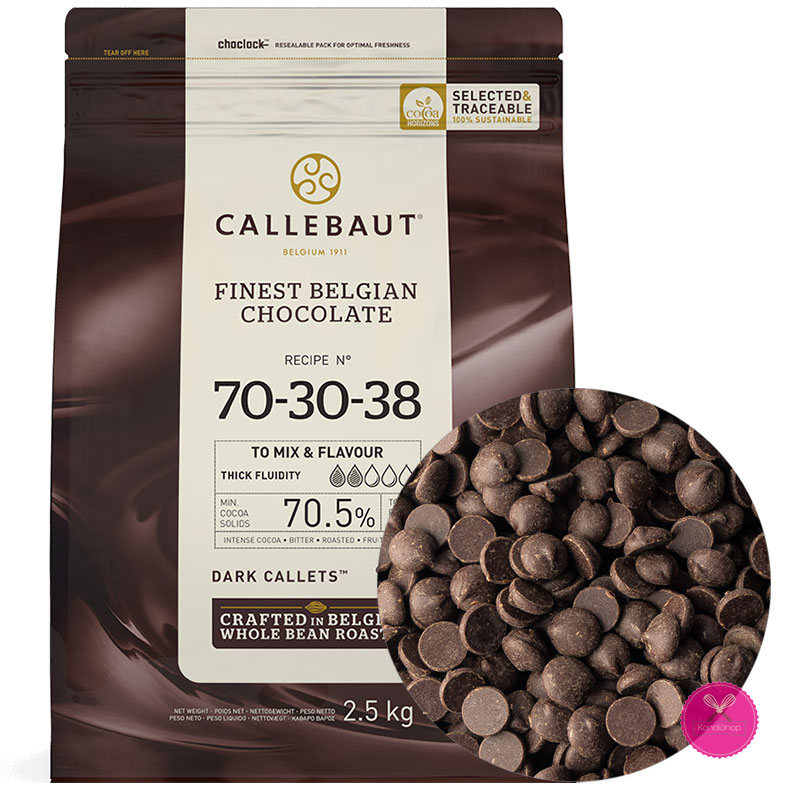 картинка Шоколад горький Callebaut 70,5% Бельгия 2,5 кг от магазина KondiShop