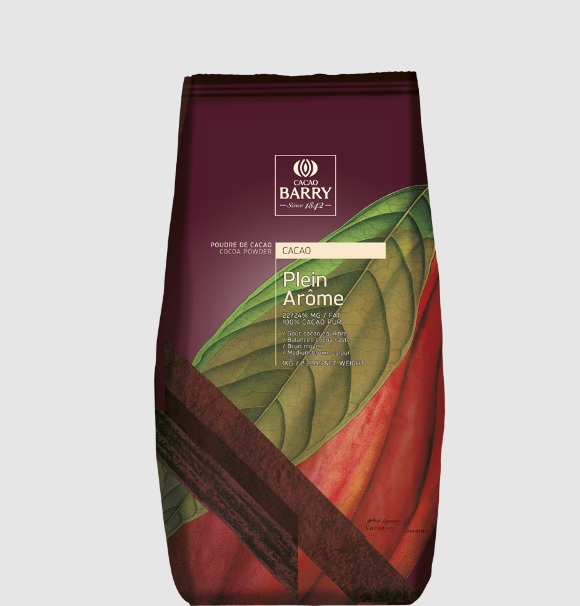 картинка Какао-порошок алкализованный 22-24% Plein Arome Cacao Barry Франция 250 гр от магазина KondiShop