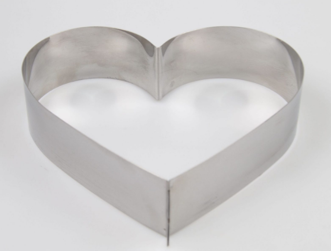 картинка Сердце резак металл, пищевая сталь d 25, h 9,5 см, Россия от магазина KondiShop