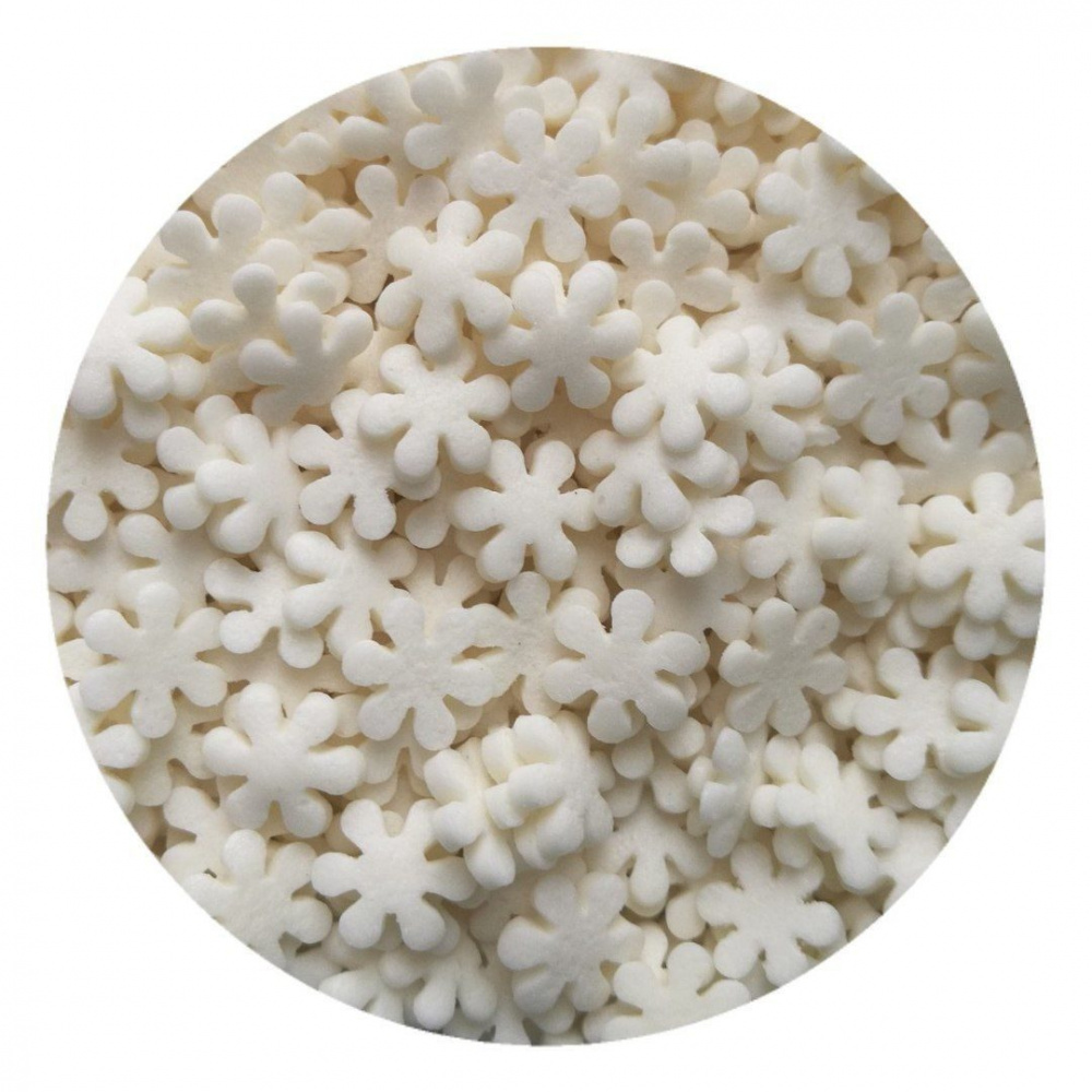 картинка Посыпка сахарная снежинки белые 750 гр от магазина KondiShop