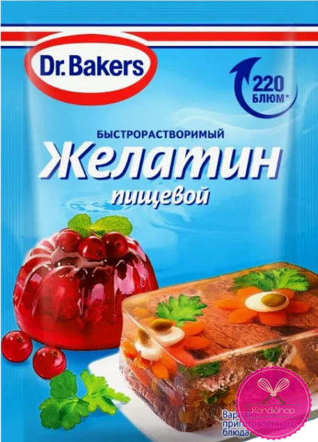 картинка Желатин Dr. Bakers 10 гр от магазина KondiShop