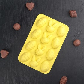 картинка Форма силиконовая для шоколада,«Пасха», 12 ячеек, от магазина KondiShop