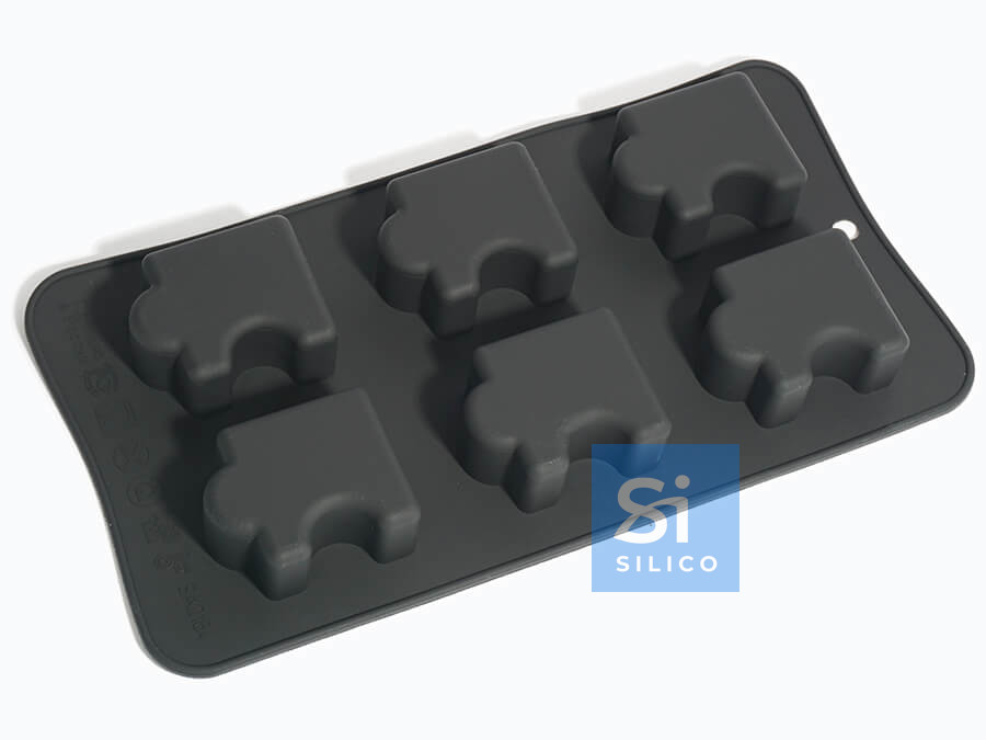 картинка Форма силиконовая  Пазл 6 в 1 Silico от магазина KondiShop