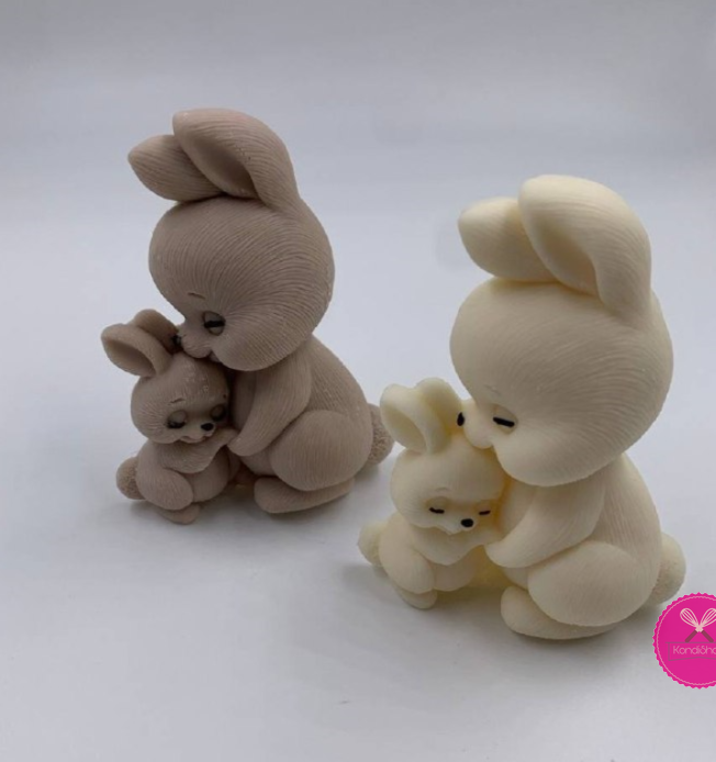 картинка Фигурка Зайчата из шоколадной ГЛАЗУРИ от магазина KondiShop