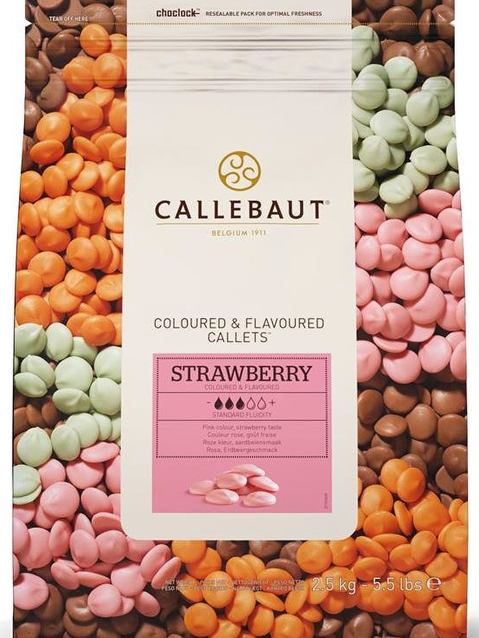 картинка Шоколад Callebaut клубничный  Бельгия 100 грамм от магазина KondiShop