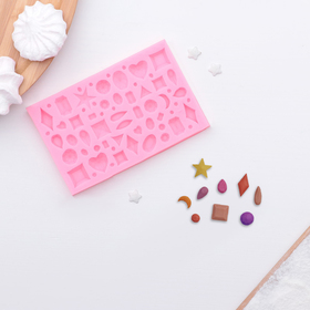 картинка Молд силиконовый драгоценные камни 11/7 см от магазина KondiShop