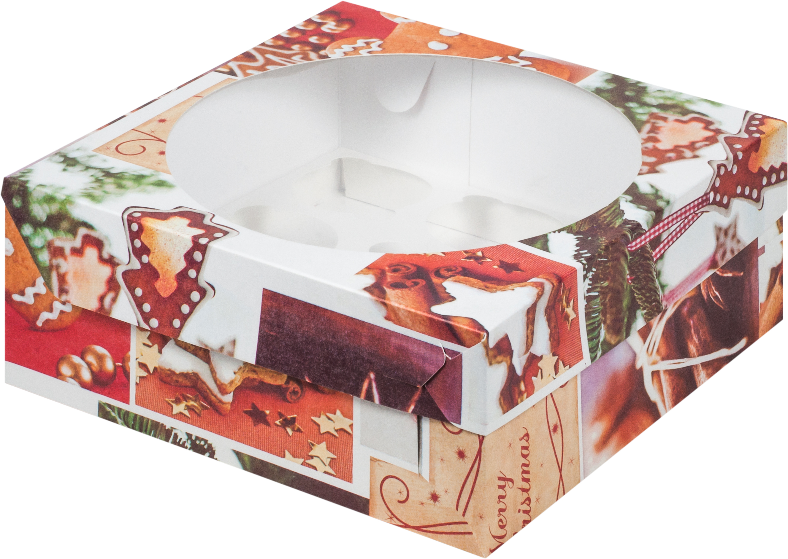 картинка Коробка на 9 капкейков нг пряник от магазина KondiShop