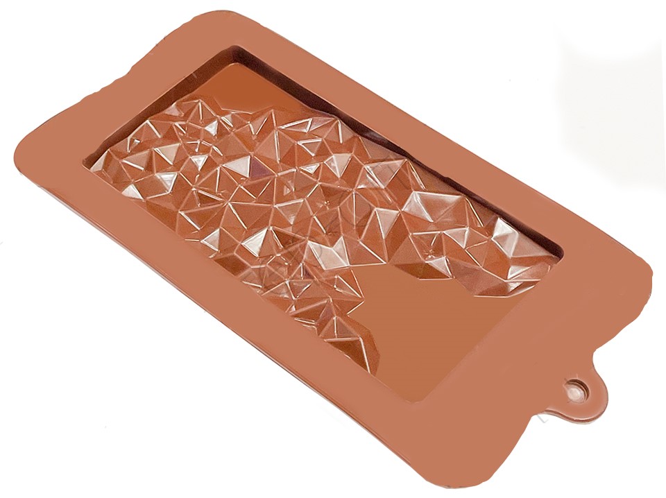 картинка Форма силиконовая для шоколада "Плитка скалы" от магазина KondiShop