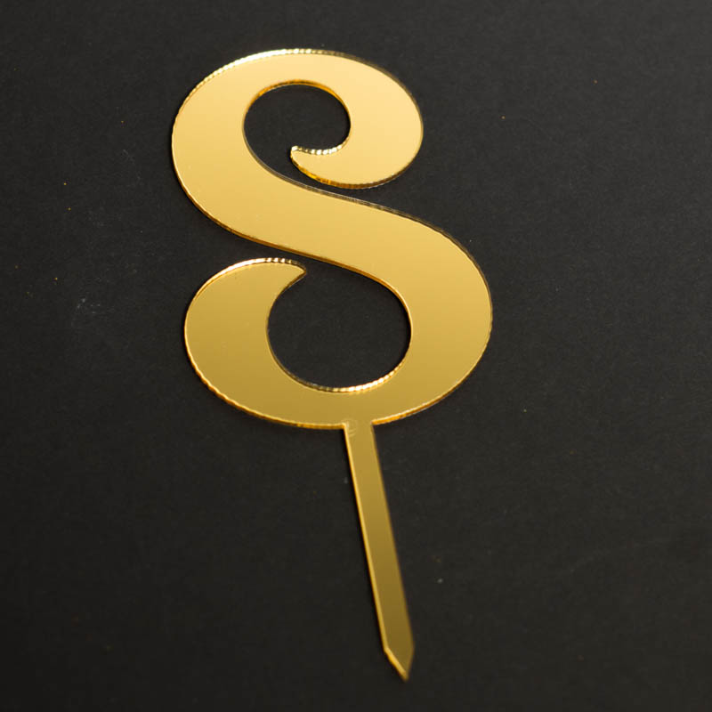картинка Топпер "Цифра 8" фигурный, золото от магазина KondiShop