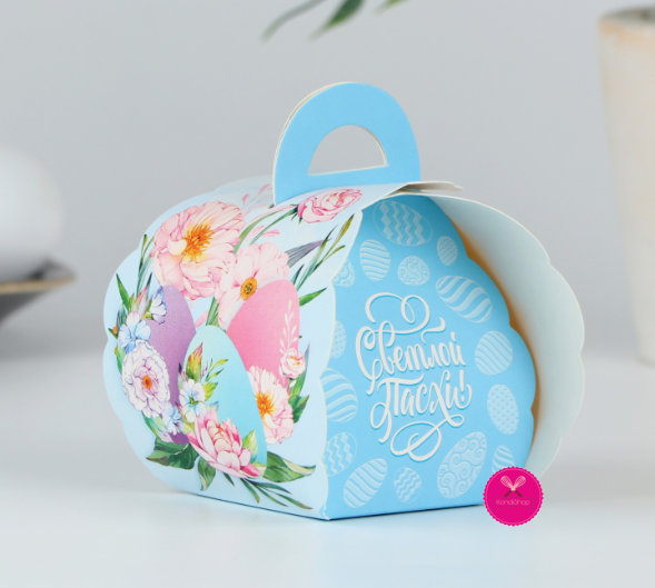 картинка Коробка для яйца Светлой Пасхи  от магазина KondiShop