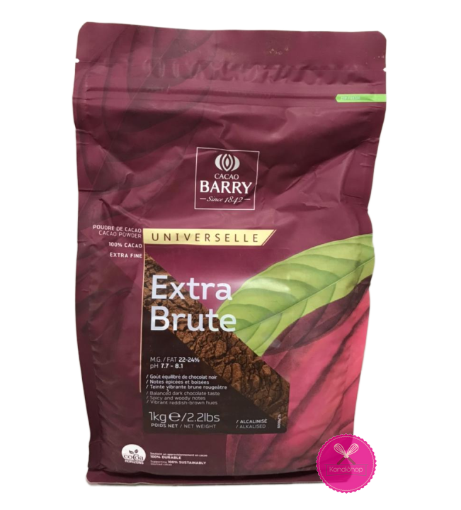 картинка Какао порошок алкализованный 22-24% Barry Extra Brute 1 кг Франция от магазина KondiShop