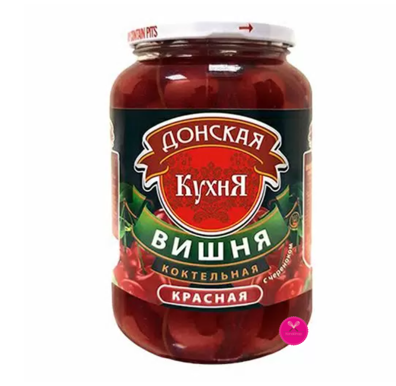 картинка Вишня коктейльная Донская Кухня без косточки с черенком 720 мл от магазина KondiShop