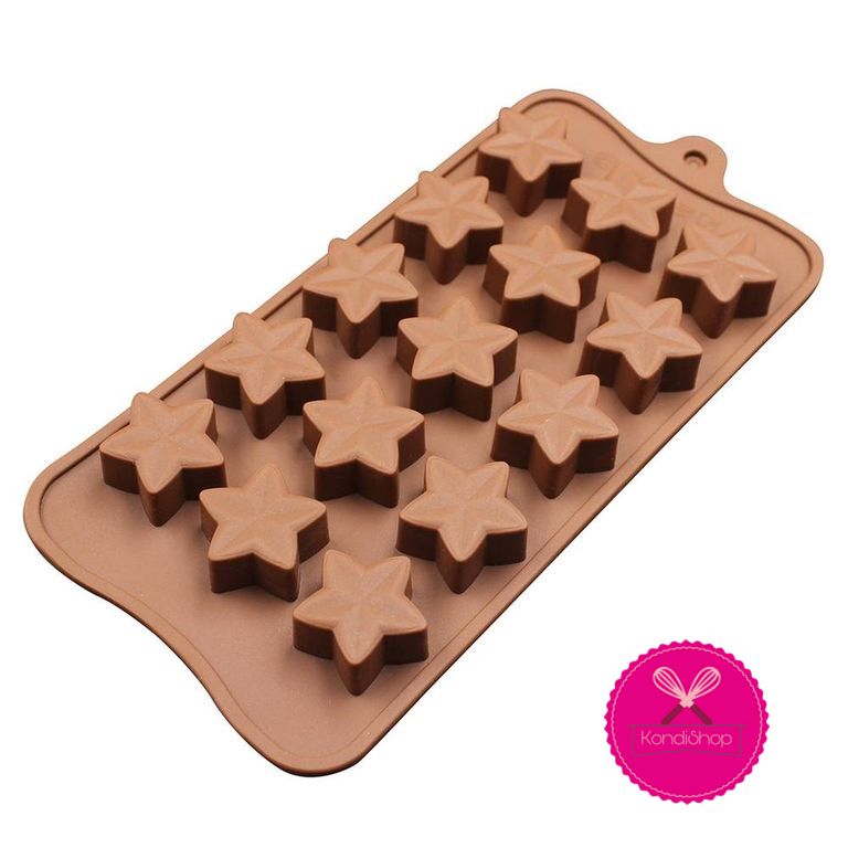 картинка Форма силиконовая «Звёзды », 15 ячеек, для шоколада от магазина KondiShop