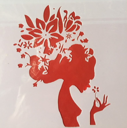 картинка Трафарет "Девушка весна" (Т-11) от магазина KondiShop