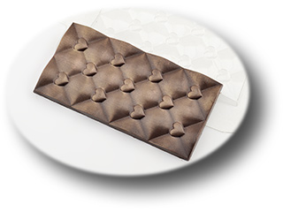 картинка Форма пластиковая "Плитка сердечки"(для шоколада) от магазина KondiShop
