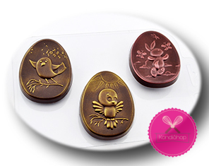 картинка Форма пластиковая Птички и Кролик/ Яйцо для шоколада  от магазина KondiShop