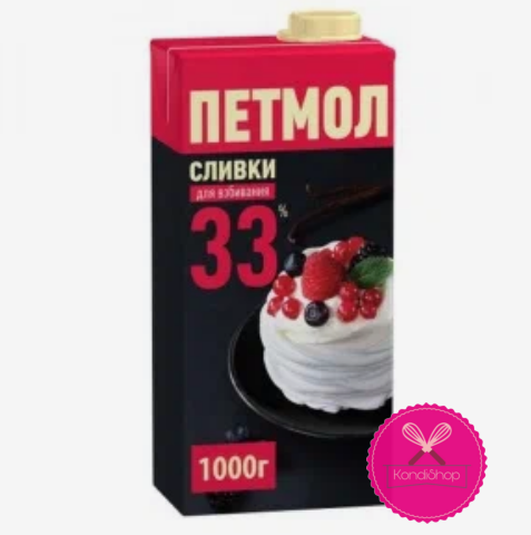 картинка Сливки Петмол 33% 1 л от магазина KondiShop